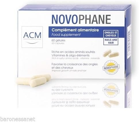 ACM Laboratoire Novophane Caps Anti Hair Loss Alopecia Treatment Nails Fragility - 60 UNITS