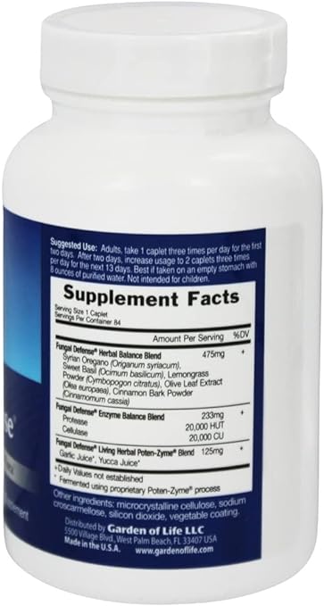 Garden of Life Fungal Defense - 84 vegan caplets