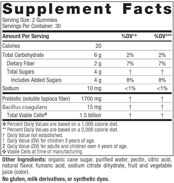 Nordic Naturals Probiotic Gummies Kids, Berry Punch, 60 gummies