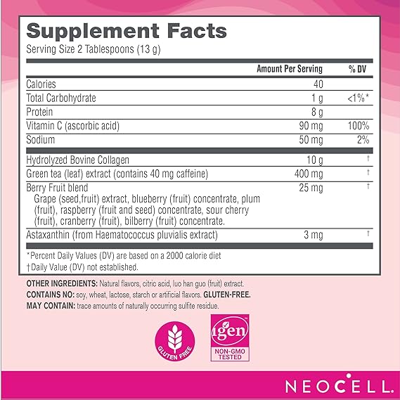 NeoCell Rise & Renew Collagen, Blood Orange Apricot - 198g