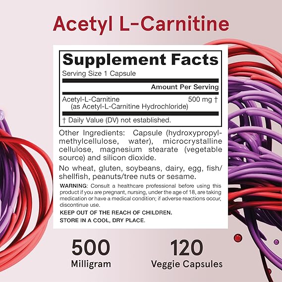 Jarrow Formulas Acetyl L-Carnitine, 500mg - 60 vcaps
