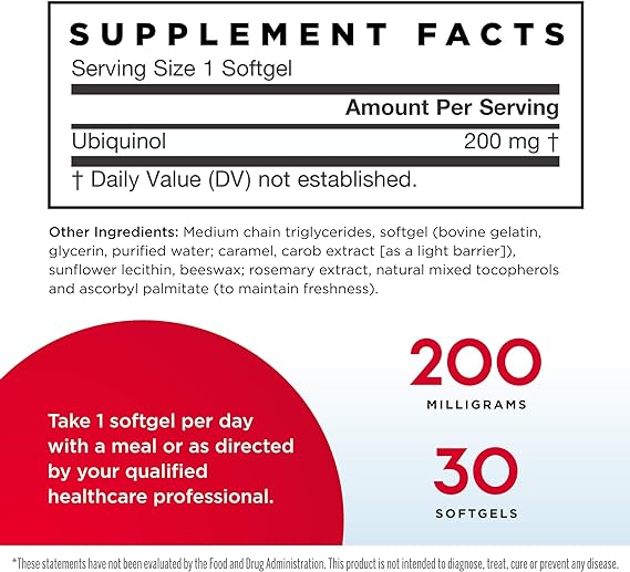 Jarrow Formulas Ubiquinol QH-absorb, 200mg - 30 softgels