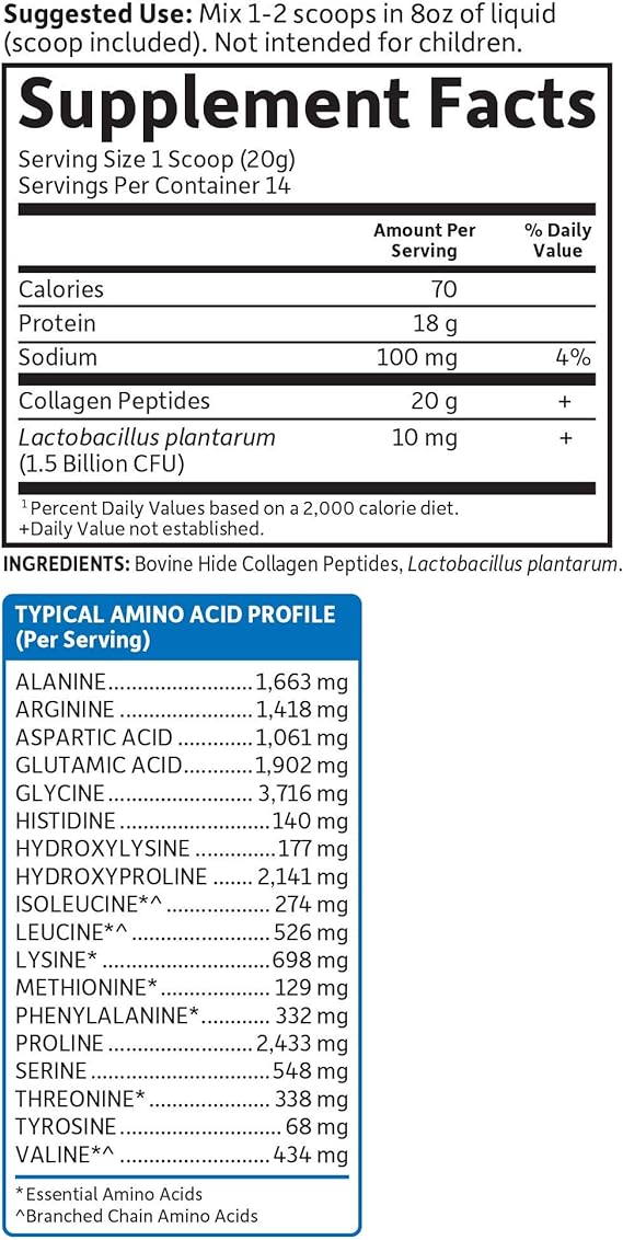 Garden of Life Grass Fed Collagen Peptides - 280g