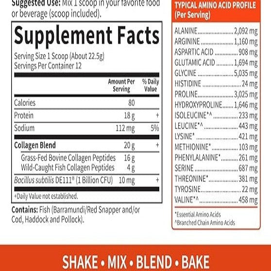 Garden of Life Wild Caught & Grass Fed Collagen Multi-Sourced Powder - 270g