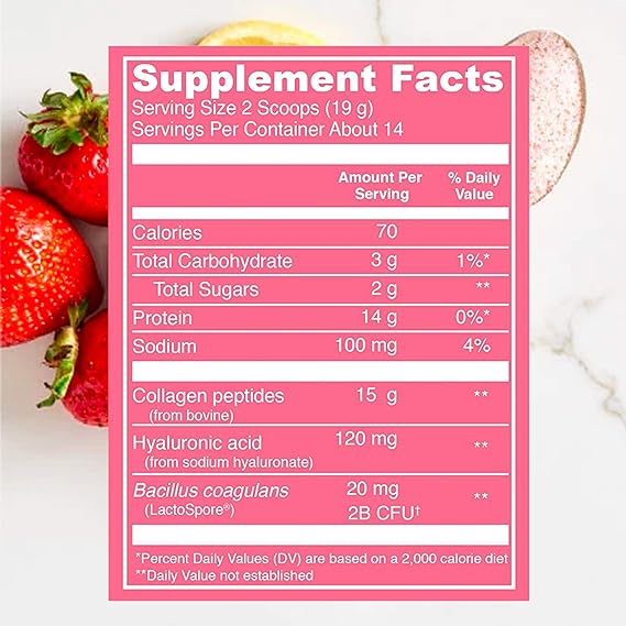 Vital Proteins Beauty Collagen, Strawberry Lemon - 271g