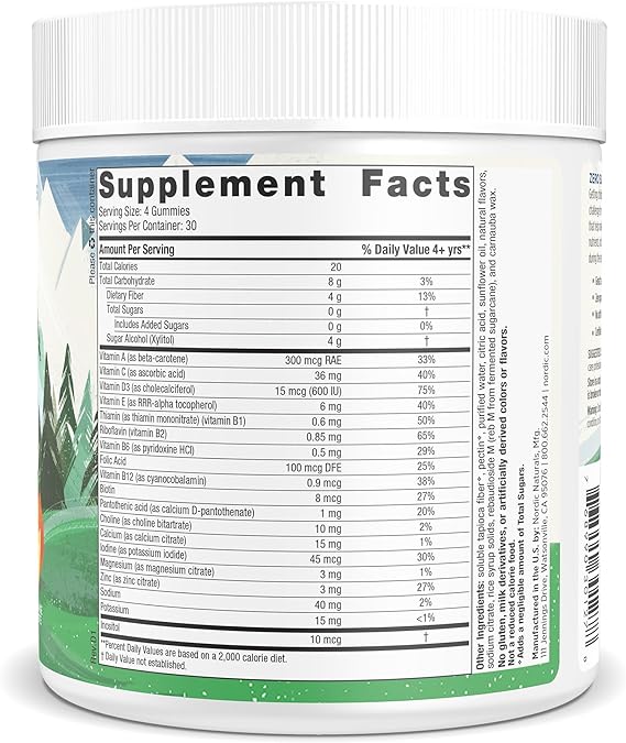Nordic Naturals Kids Multi Zero Sugar, Orange Lemon - 120 gummies