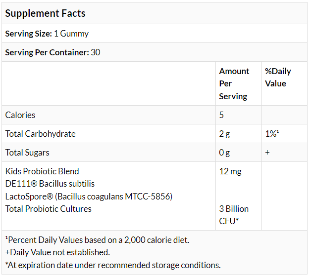 Garden of Life Kids Probiotic, 3 Billion CFU (Cherry) - 30 Gummies