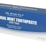 Dr Mercola Natural Mint Toothpaste with Tulsi, Floride-Free, 85g