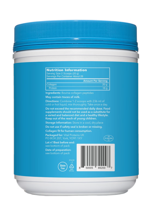 Vital Proteins Collagen Peptides, Unflavoured - 567g