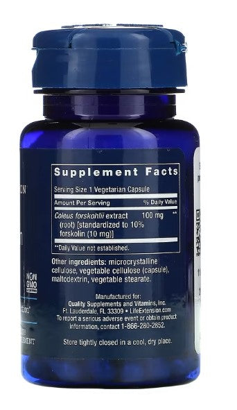 life extension forskolin 10mg supplement facts