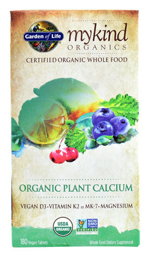 Garden of Life Mykind Organics Plant Calcium - 180 vcaps