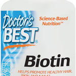 doctor's best biotin 500mcg to promote healthy hair, skin and nails