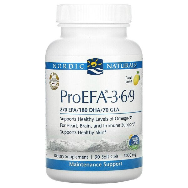 Nordic Naturals ProEFA - 3.6.9, Lemon - 90 softgels