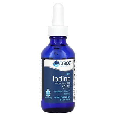 Trace Minerals Ionic Iodine, 225mcg - 59 ml.