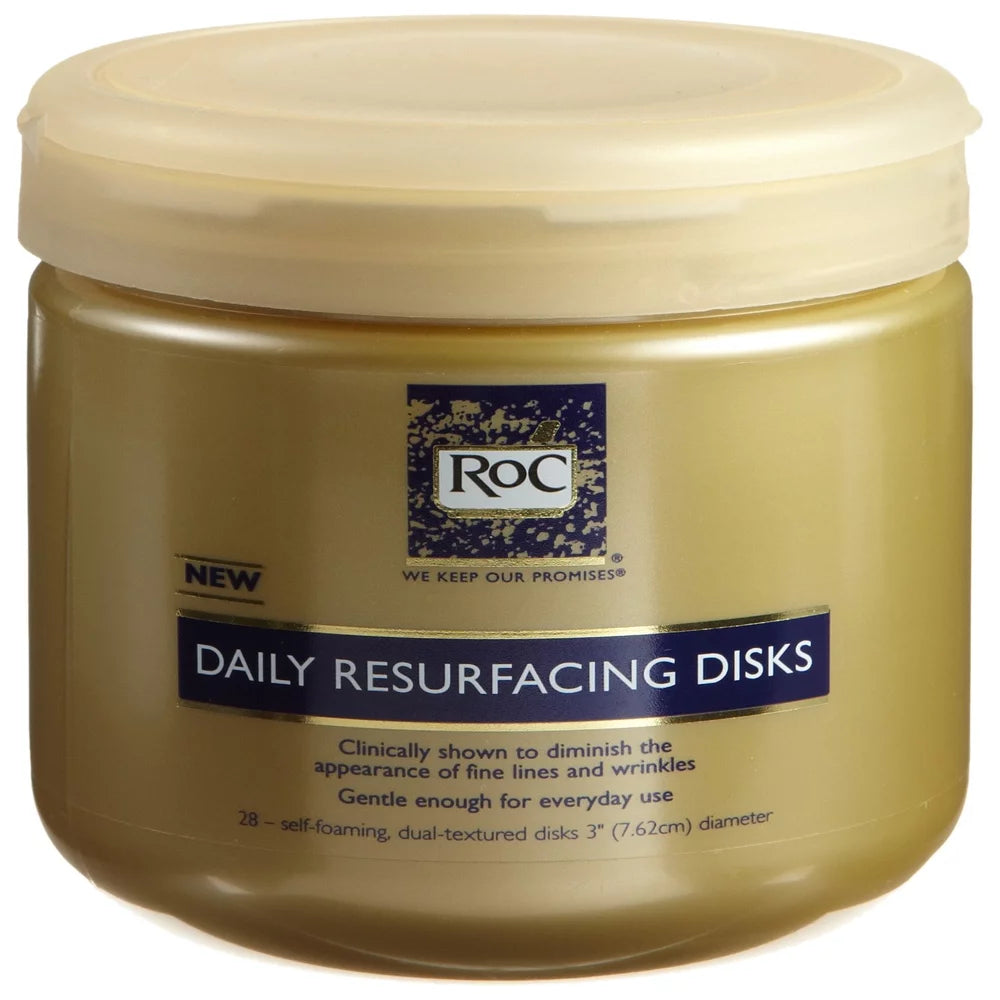 RoC Daily Resurfacing Disks 28 Count Exfoliating Makeup Removing Pads UK