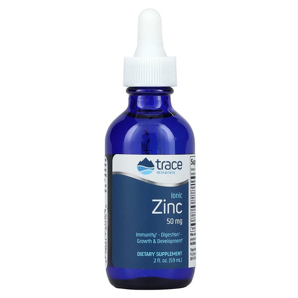 Trace Minerals Ionic Zinc, 50mg - 59 ml.