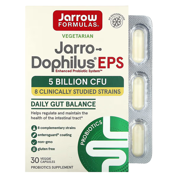 Jarrow Formulas Jarro-Dophilus EPS, 5 Billion CFU - 30 vcaps