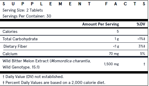 Jarrow Formulas Wild Bitter Melon Extract, 1500mg - 60 tabs