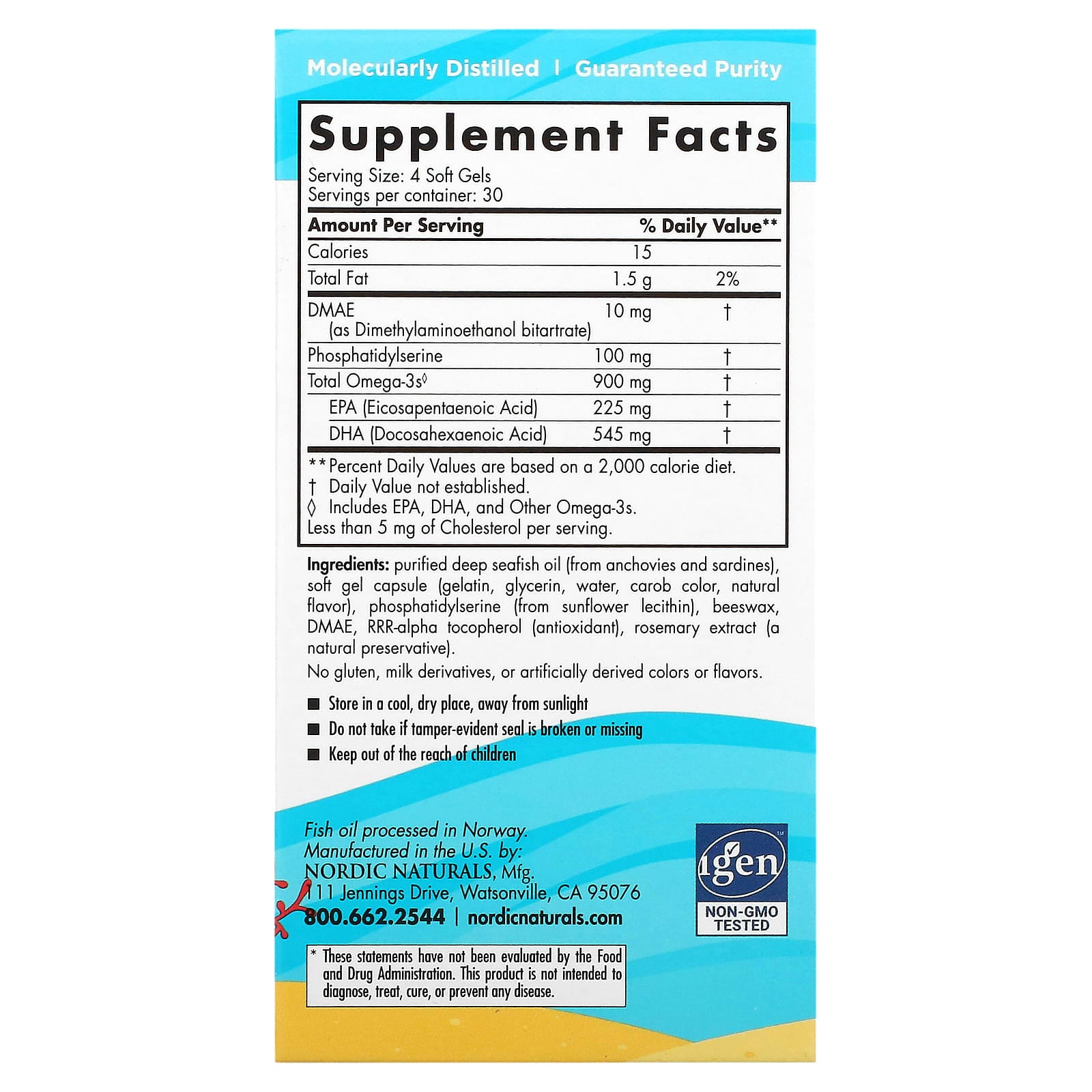 Nordic Naturals Omega Focus Junior - 120 mini softgels