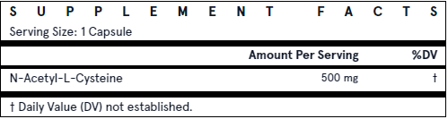 Jarrow Formulas N-A-C, 500mg - 60 vcaps