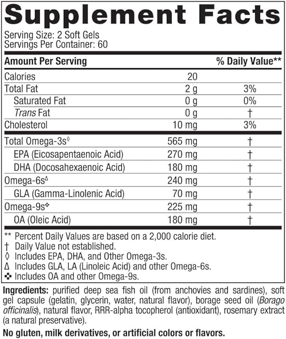 Nordic Naturals Complete Omega, 565mg Lemon - 120 softgels