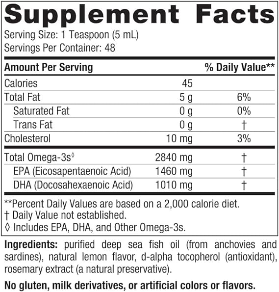 Nordic Naturals Arctic Omega, Lemon - 237 ml