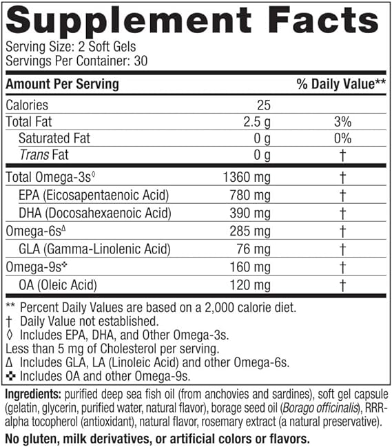 Nordic Naturals Complete Omega Xtra, 1360mg - 60 softgels