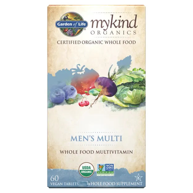 Garden of Life Mykind Organics Men's Multi - 120 vegan tablets