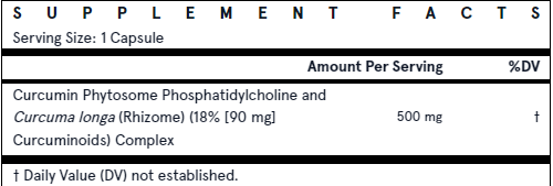 Jarrow Formulas Curcumin Phytosome (Meriva), 500mg - 120 vcaps