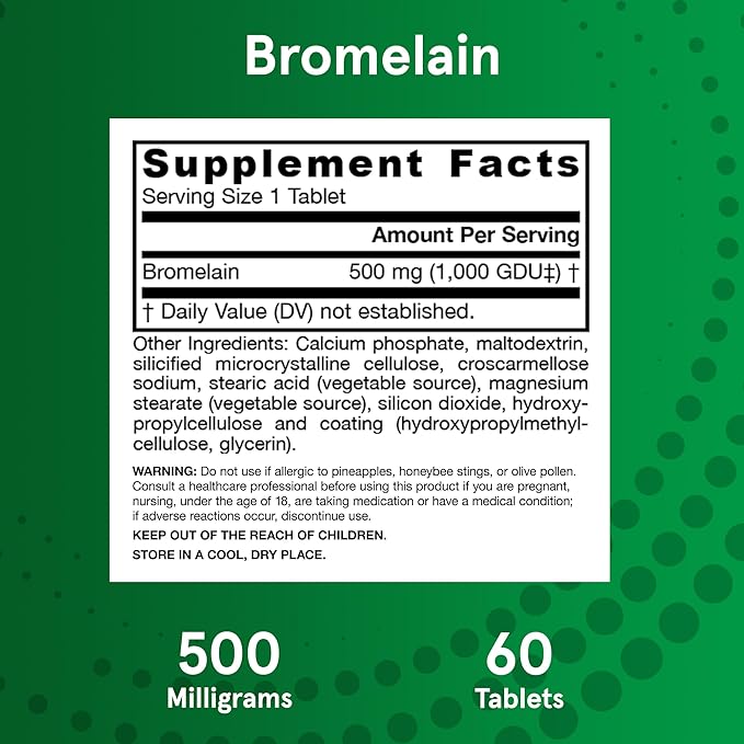 Jarrow Formulas Bromelain, 500mg - 60 tabs