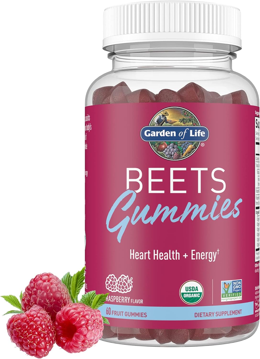 Garden of Life Beets Gummies, Raspberry - 60 gummies