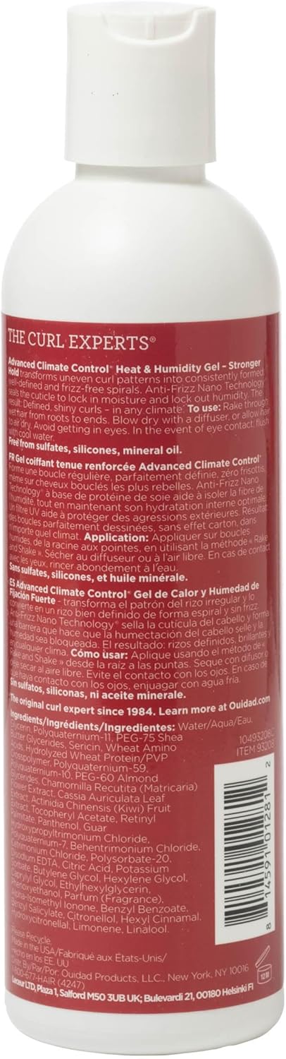 Ouidad Advanced Climate Control Curl Gel 250ml Anti Frizz Packaging UK