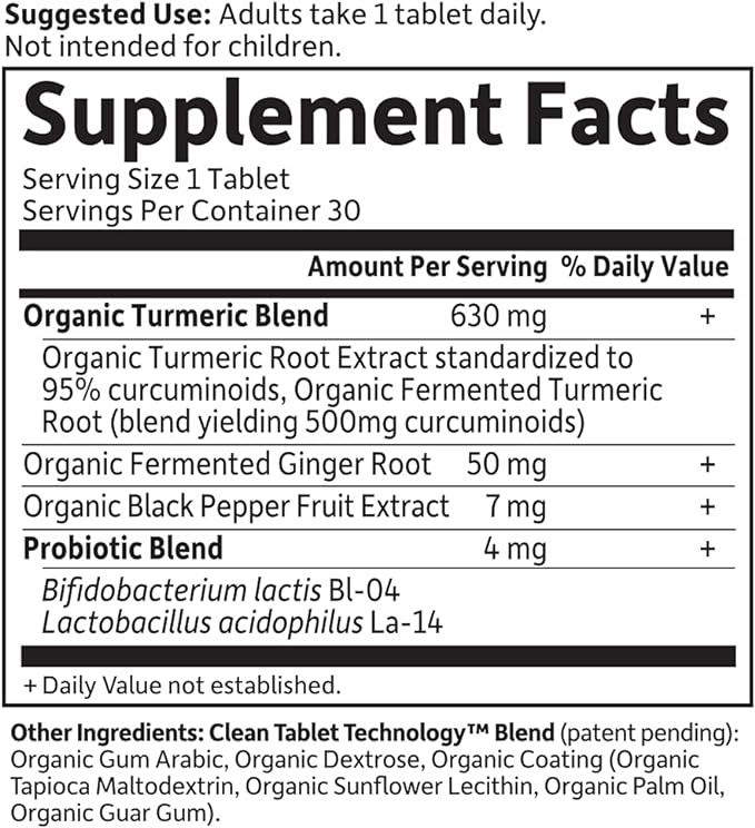 Garden Of Life Mykind Organics Maximum Strength Turmeric - 30 vegan tablets