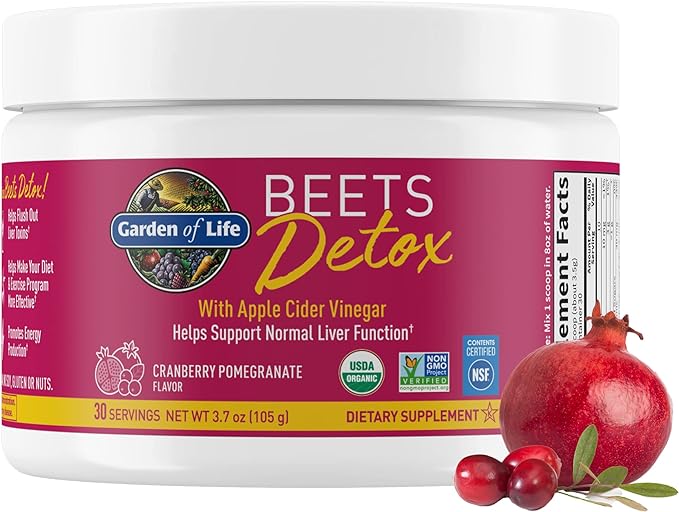 Garden Of Life Detox Beets Powder, Cranberry Pomegranate - 105g