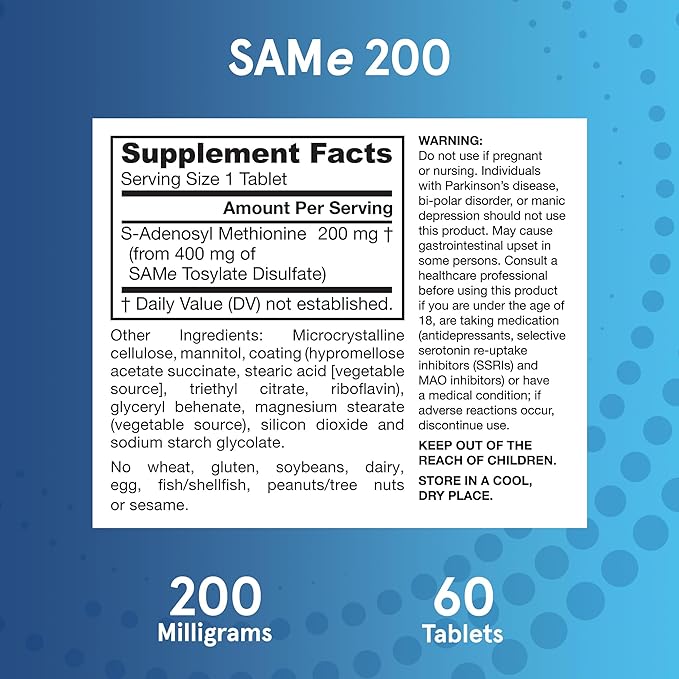 Jarrow Formulas SAMe 200 - 60 tabs