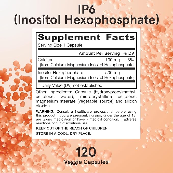 Jarrow Formulas IP6 (Inositol Hexaphosphate) - 120 vcaps