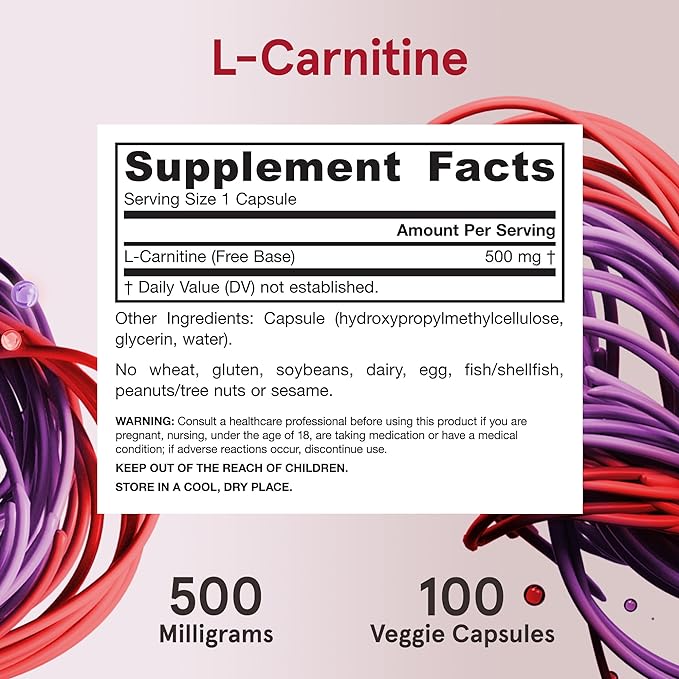Jarrow Formulas | L-Carnitine | 500mg