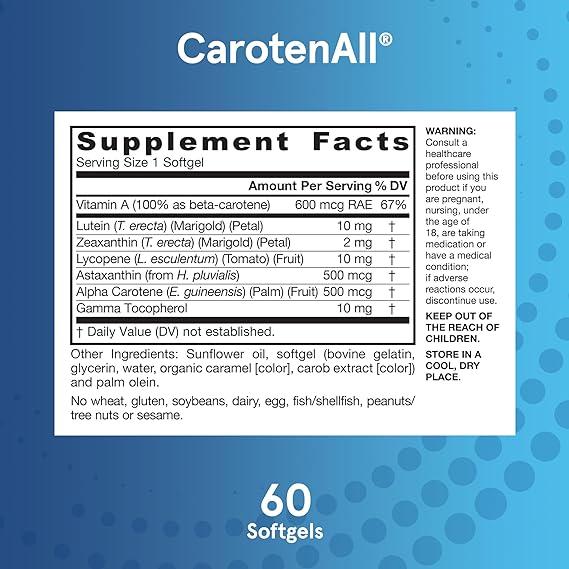 Jarrow Formulas CarotenALL - 60 softgels