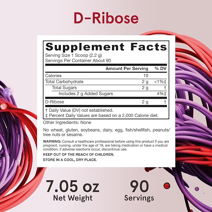 Jarrow Formulas D-Ribose, Powder - 200g