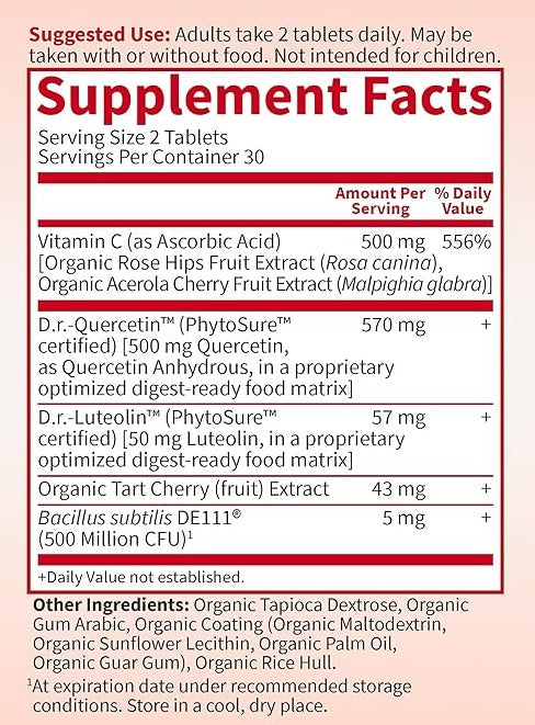 Garden of Life Dr. Formulated Quercetin Drop Uric Acid - 60 vegan tablets