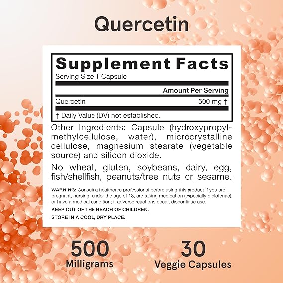 Jarrow Formulas Quercetin, 500mg - 30 vcaps