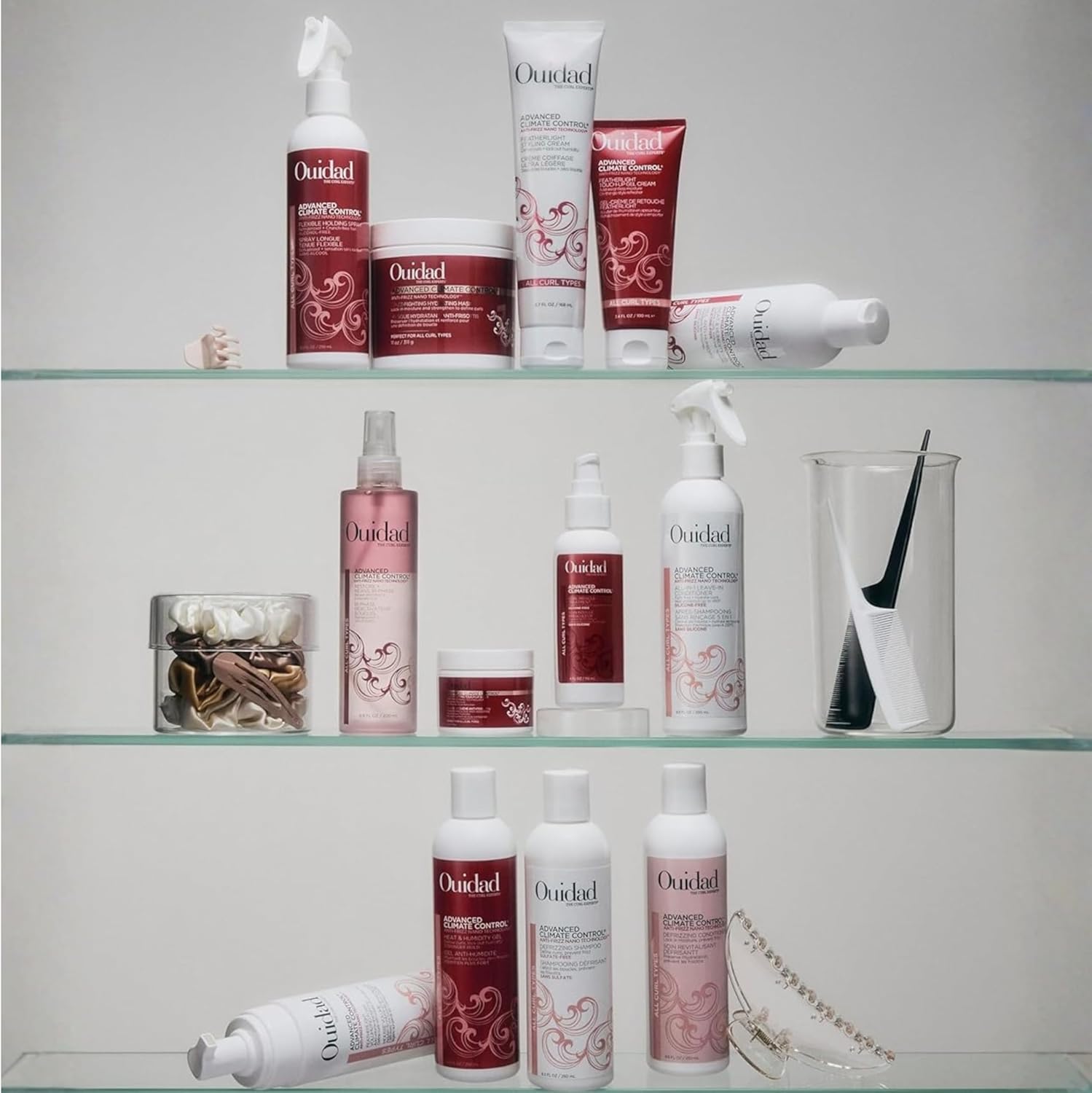 Ouidad Advanced Climate Control Heat and Humidity Stronger Hold Gel Define and Protect Curls Anti-frizz 250ml