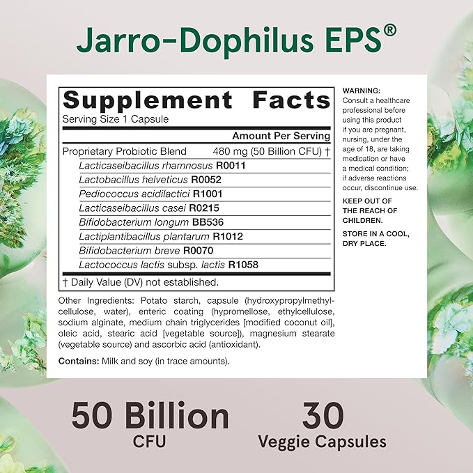 Jarrow Formulas Jarro-Dophilus EPS, 50 Billion CFU - 30 vcaps