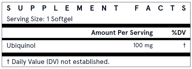 Jarrow Formulas Ubiquinol QH-absorb, 100mg - 120 softgels