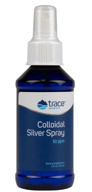 Trace Minerals Colloidal Silver Spray, 30ppm - 118 ml.