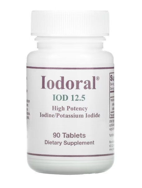 Optimox iodoral 12.5mg with iodine and potassium iodide, 90 tablets