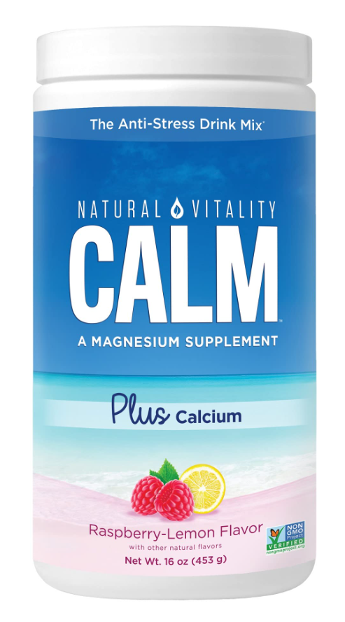 Natural Vitality Natural Calm Plus Calcium, Raspberry Lemon - 454g