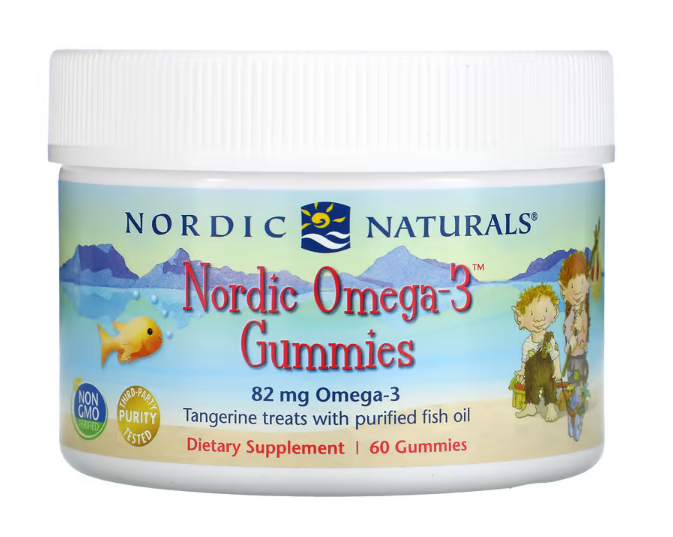 Nordic Naturals Nordic Omega-3 Gummies, Tangerine Treats - 60 gummies