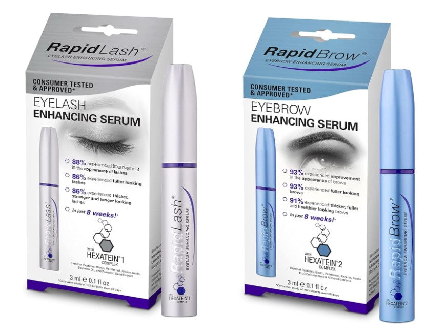 RapidBrow eye brow enhancing serum and rapidlash eye lash enhancing serum duo set