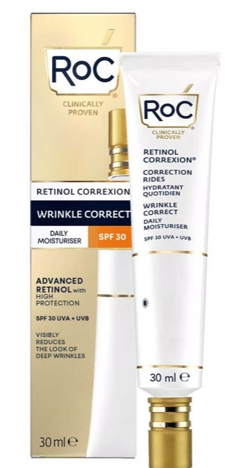 RoC retinol correxion wrinkle correct daily moisturiser spf 30